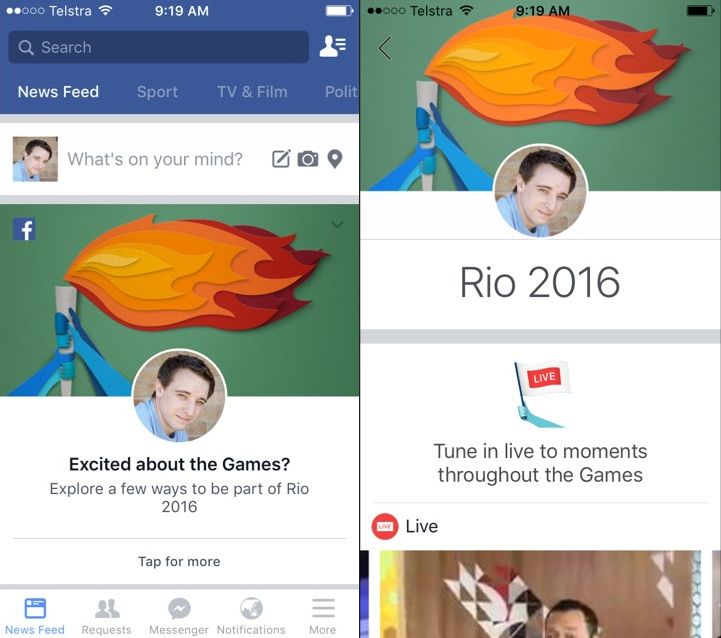 Facebook, Twitter Announce Tools to Help Users Celebrate the Rio Olympics | Social Media Today