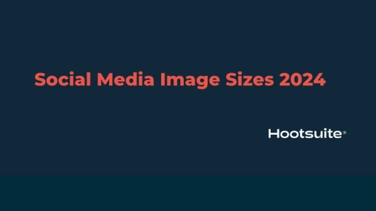 Hootsuite social media images infographic