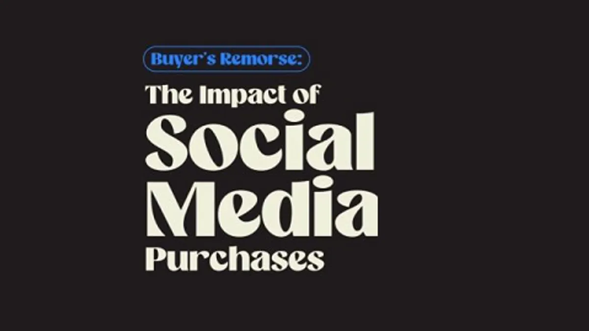 Social media purchase infographic